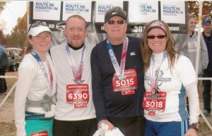 Finish Line at Tulsa Half Marathon, Oct 2012