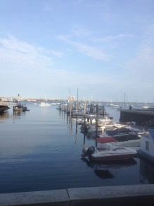 View of Boston Harbor on an October 2012 run
