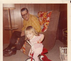 My Grandpa Stiff and me. I find myself channeling his calm and strength more often that I can tell you. He was, by far, the coolest, and he had more of an influence on me than he realized. Or maybe he knew. He was the best. 