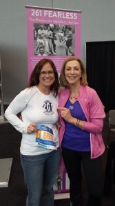 With the great and gracious Kathrine Switzer at the NYC marathon expo.